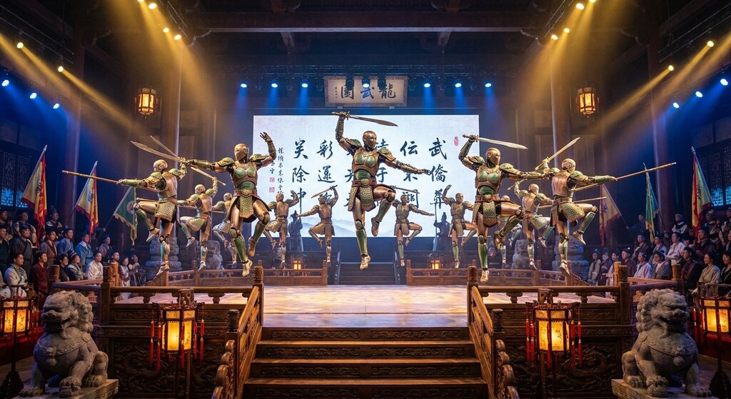 Unitree's Humanoid Robots Just Performed Kung Fu on China's Biggest Stage